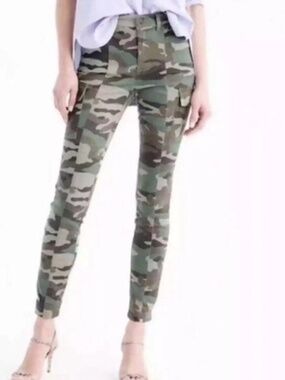 J. Crew 9" Camo Cargo Toothpick Skinny Pant Size 25P